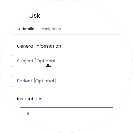 Easily create and assign tasks